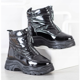 SHELOVET Stivali da neve sullo slider nero 2