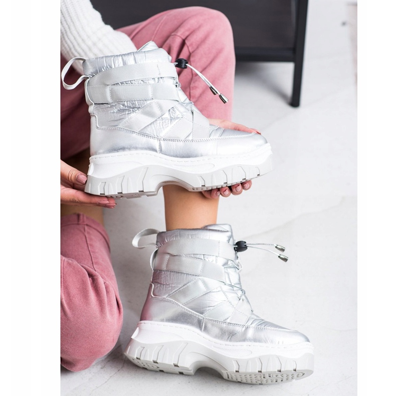 SHELOVET Stivali da neve argento riscaldanti 1