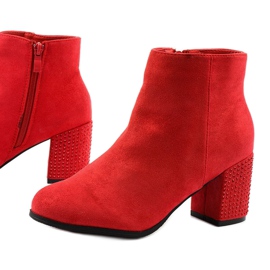 Stivaletti glitter rossi sul post Slatemark rosso 1