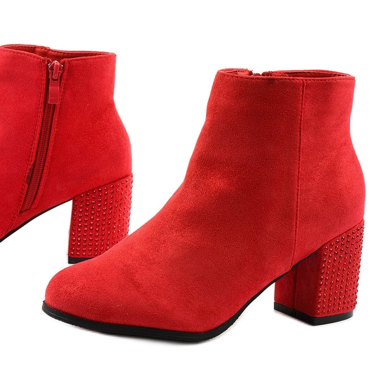 Stivaletti glitter rossi sul post Slatemark rosso 1