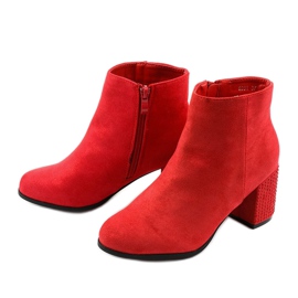 Stivaletti glitter rossi sul post Slatemark rosso 2
