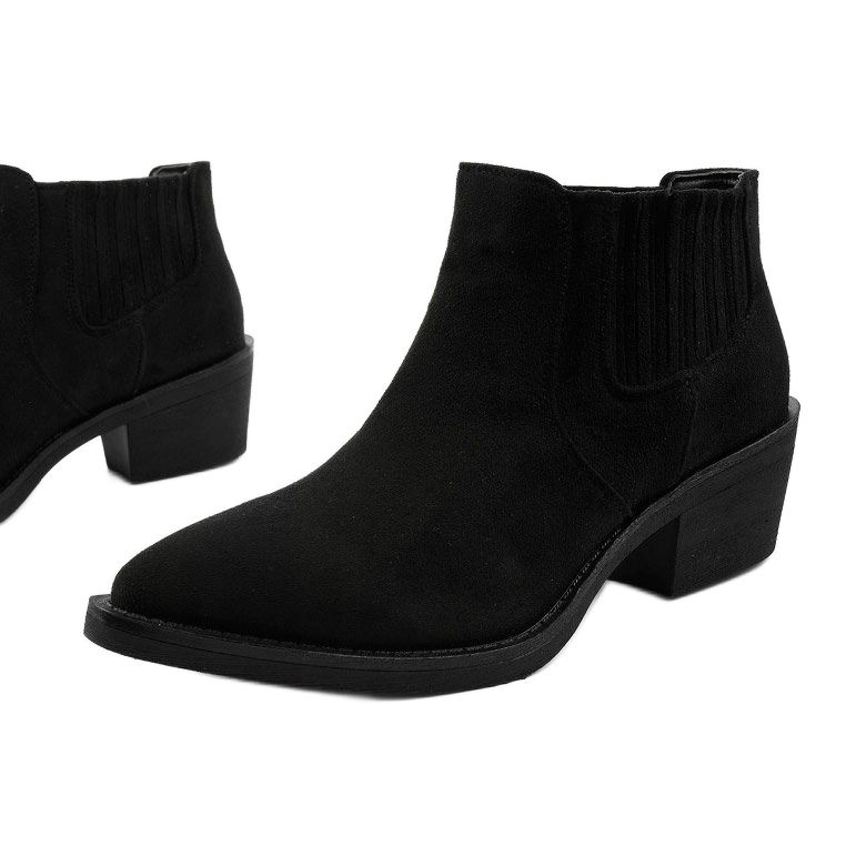 Stivali slip-on in camoscio Black Liking nero 1