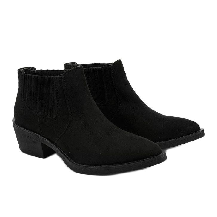 Stivali slip-on in camoscio Black Liking nero 2