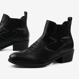 Stivali texani bassi neri di Fancyroot nero 1