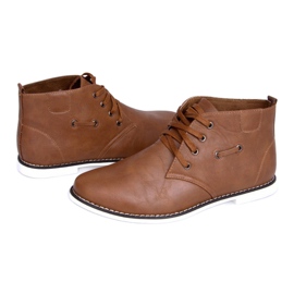 Scarpe stringate alte TL8900 Camel marrone 1