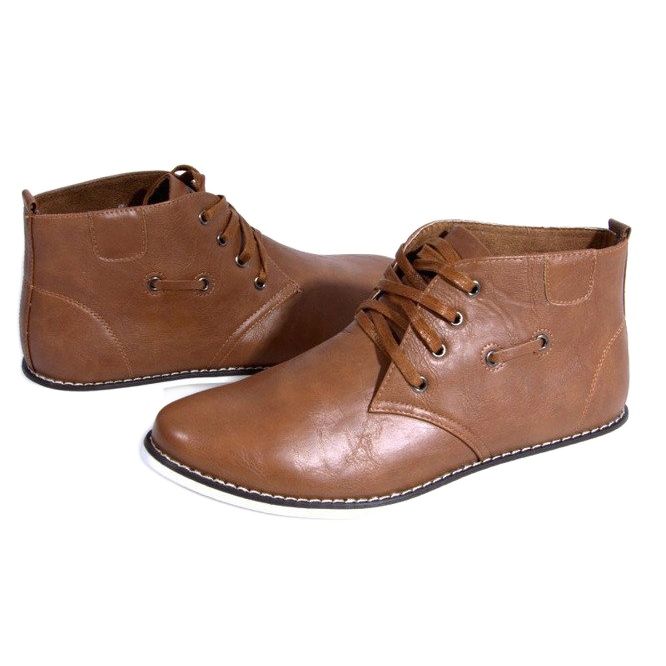 Scarpe stringate alte TL8900 Camel marrone 2