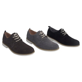Scarpe stringate in pelle LJ12 Marrone 1