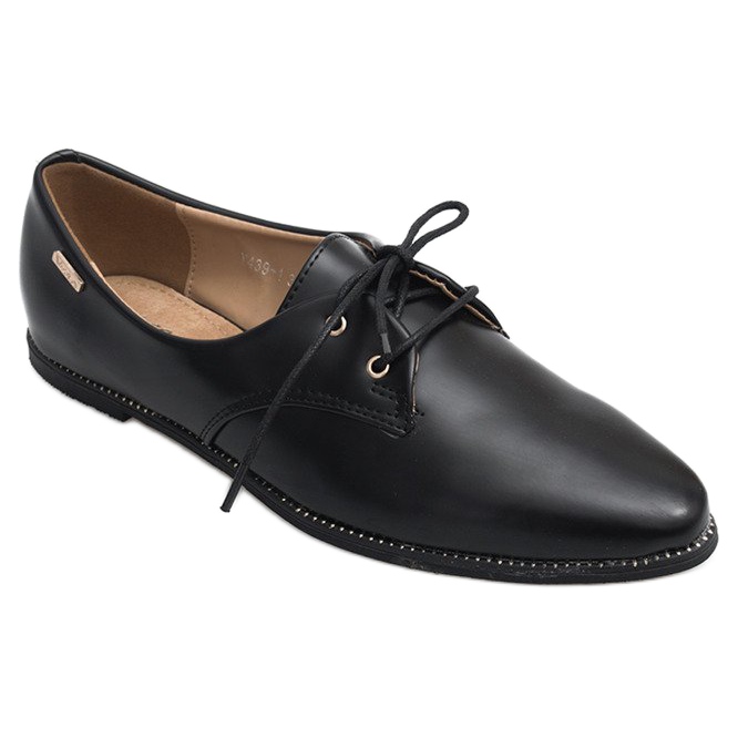 Scarpe da donna classiche eleganti Y439 nere nero 1