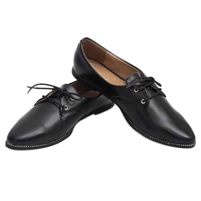 Scarpe da donna classiche eleganti Y439 nere nero 2