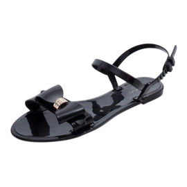 PT7-1 Sandali di gomma neri nero 1