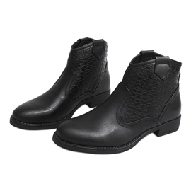 Scarpe basse Stivali da cowboy 248-PA Nero 1