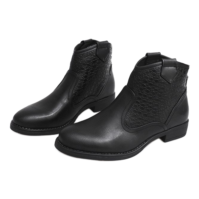 Scarpe basse Stivali da cowboy 248-PA Nero 1