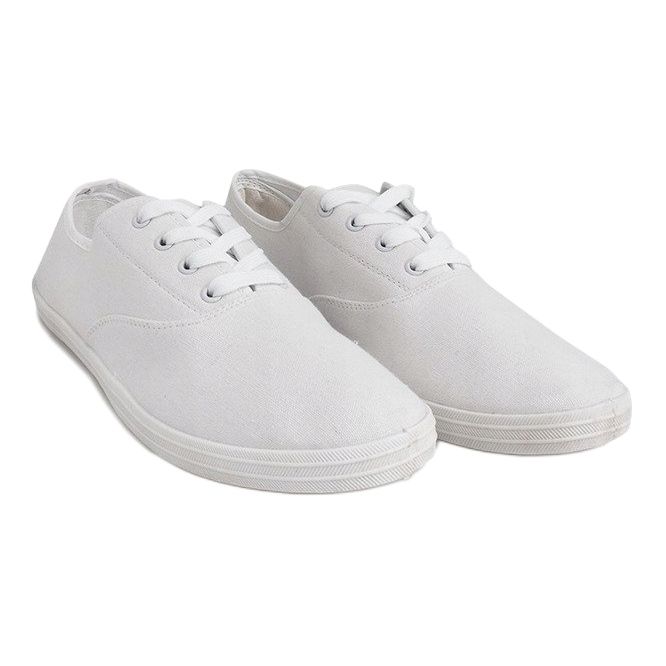 ZS-001 Sneakers in tessuto bianco bianca 2