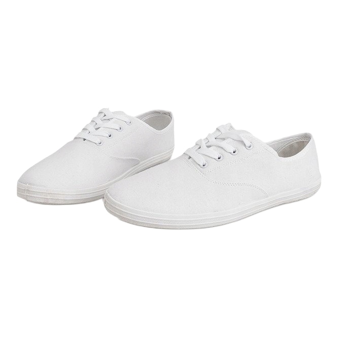 ZS-001 Sneakers in tessuto bianco 1