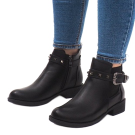Stivaletti Chelsea solidi e isolati CH-90 Black nero 1