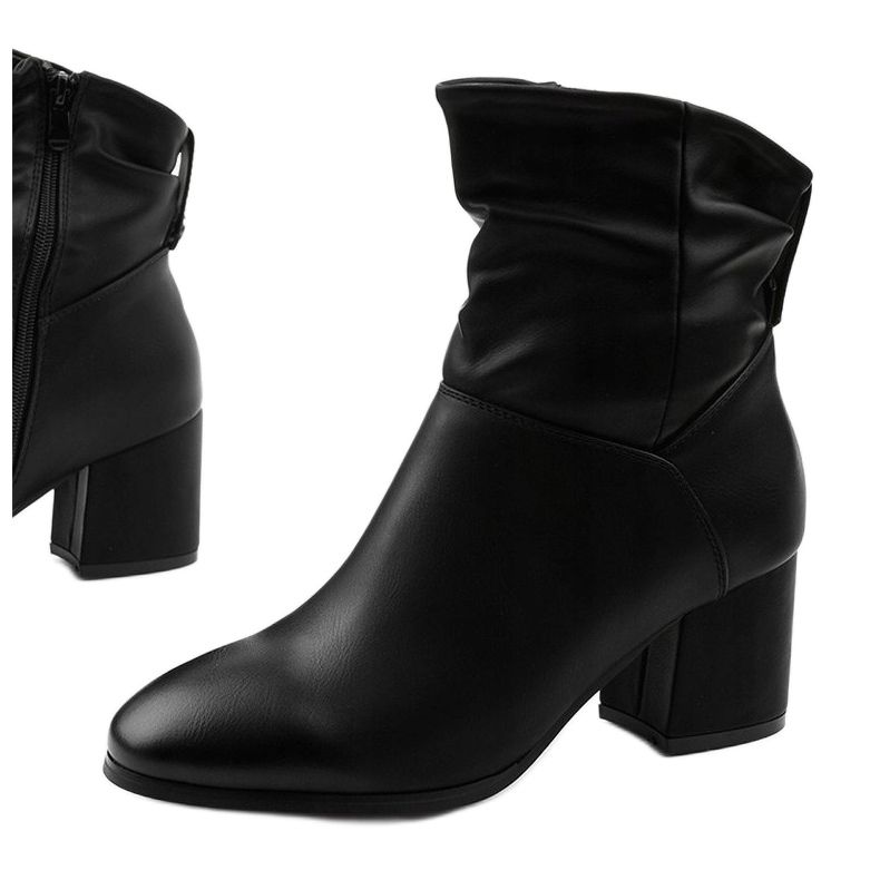 Stivaletto Rhodes in ecopelle nera con cerniera nero 1