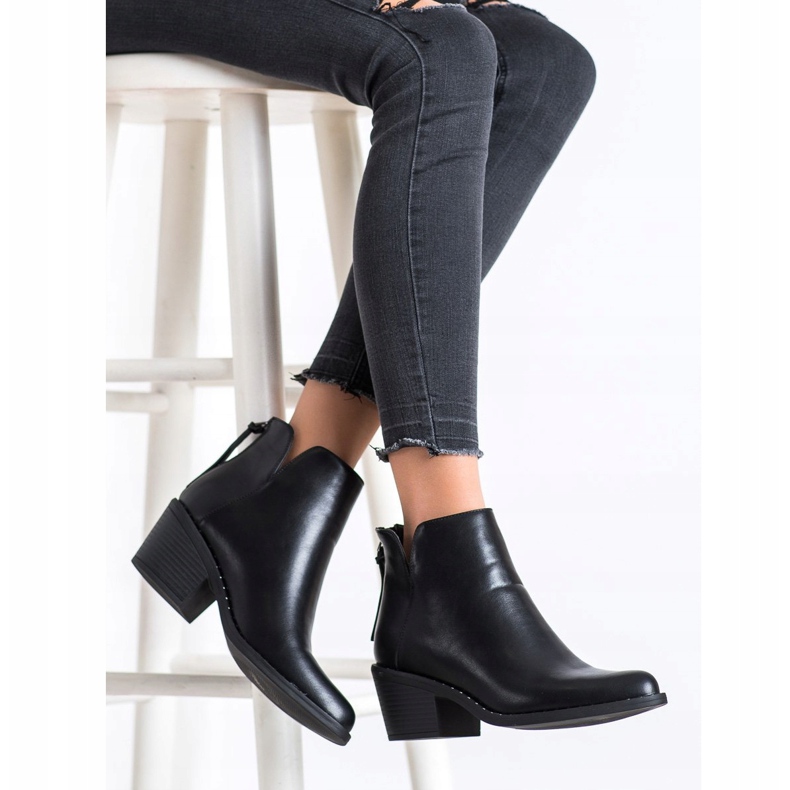 Kayla Comodi stivali in ecopelle nero 1