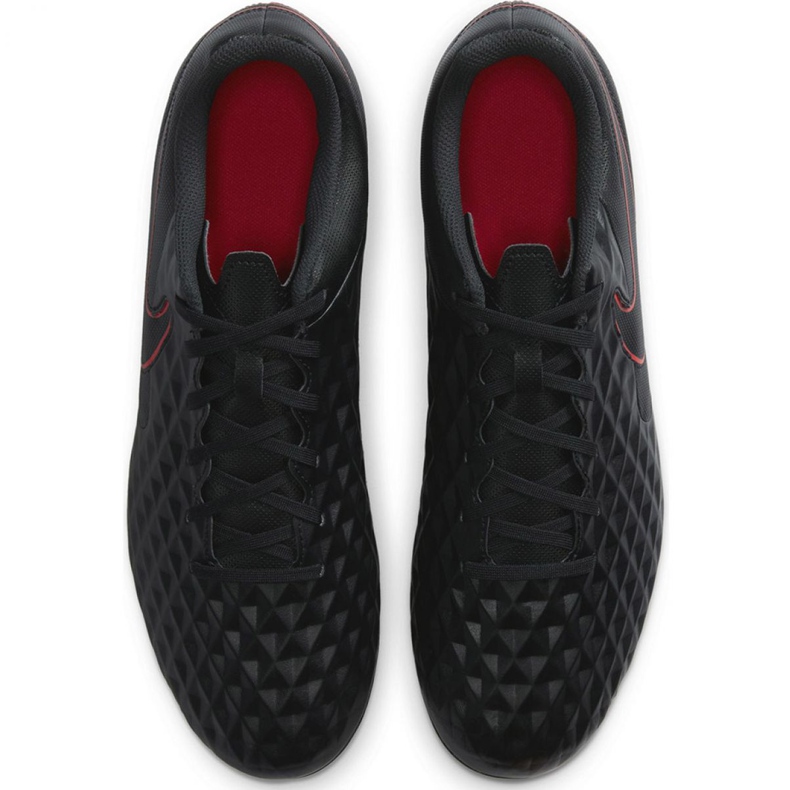 Nike Tiempo Legend 8 Club FG / MG M AT6107 060 scarpe da calcio nero, rosso, nero/argento nero 1