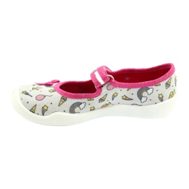 Scarpe per bambini Befado 114X392 rosa d'argento multicolore 2