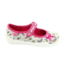 Scarpe per bambini Befado 114X392 rosa d'argento multicolore 1