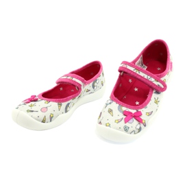 Scarpe per bambini Befado 114X392 rosa d'argento multicolore 3