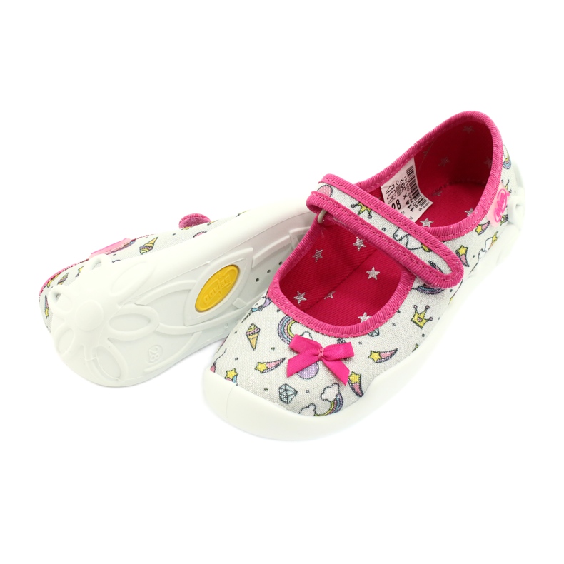 Scarpe per bambini Befado 114X392 rosa d'argento multicolore 4