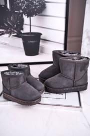 Caldi stivali da neve da bambino per bambini Grey Gooby grigio 3