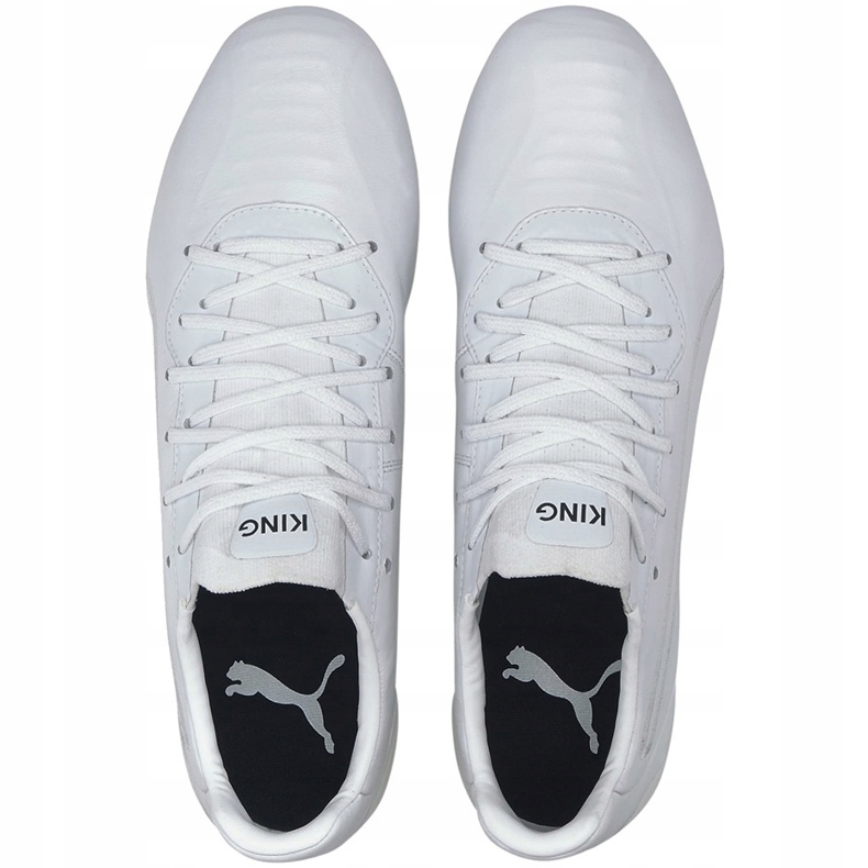 Scarpe da calcio Puma King Platinum Fg Ag bianche 105606 03 bianco bianco 1