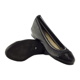 Ballerine da donna elastiche Gamis 1402 nere nero 3