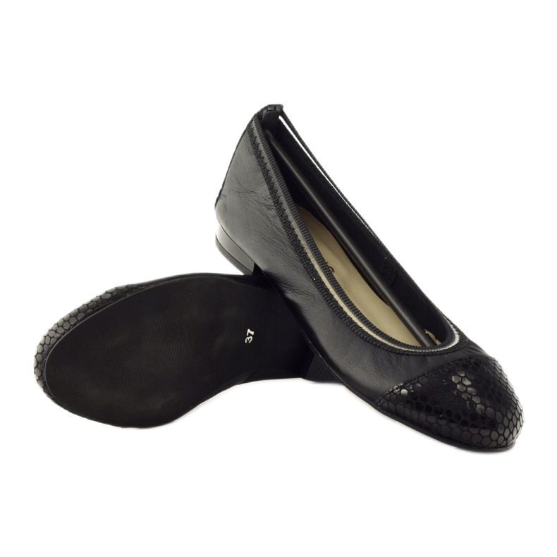 Ballerine da donna elastiche Gamis 1402 nere nero 3