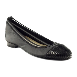 Ballerine da donna elastiche Gamis 1402 nere nero 1