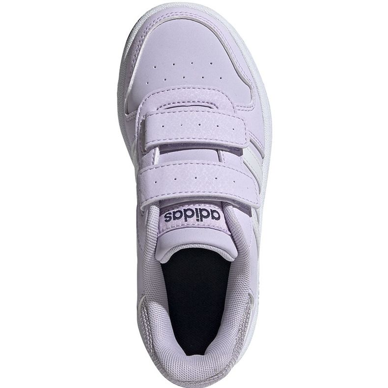 Scarpe da bambino Adidas Hoops 2.0 Cmf viola chiaro EG3771 1