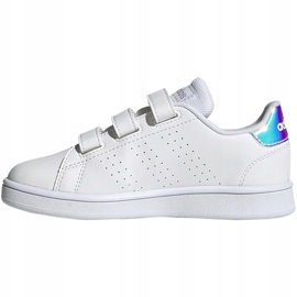 Scarpe da bambino Adidas Advantage C bianche FY4625 bianco 1