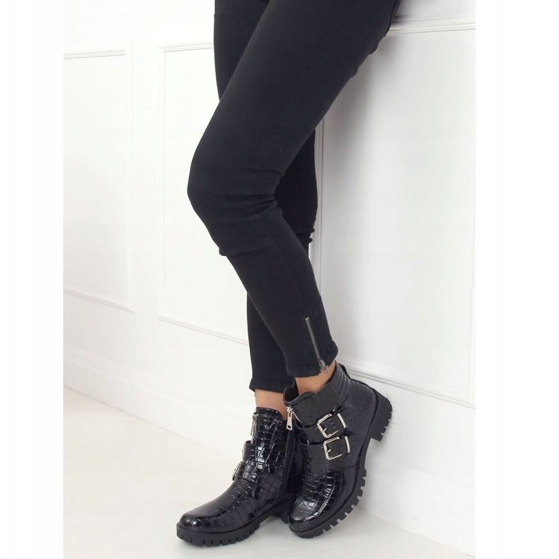 Stivali da donna in vernice nera XJ-29 Black nero 1