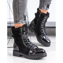 SHELOVET Trapper alla moda con riscaldamento nero 2