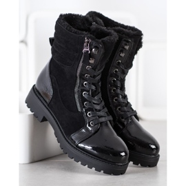 SHELOVET Trapper alla moda con riscaldamento nero 1