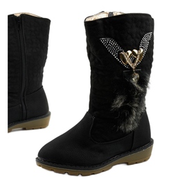 Stivali isolanti per bambini Eilris per ragazze nero 1