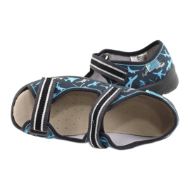 Scarpe per bambini Befado 869Y143 nero blu grigio 5