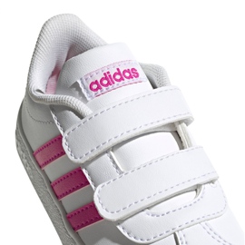 Scarpe Adidas Vl Court 2.0 Cmf Jr EG3890 bianca rosa 1
