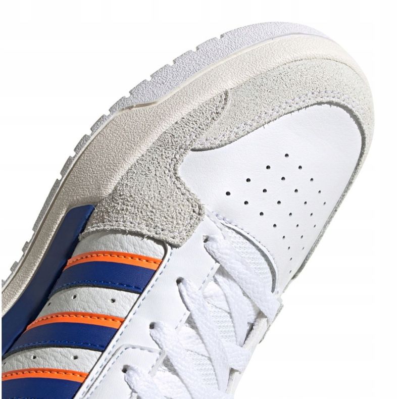 Scarpe Adidas Entrap Mid M FW3454 bianca blu arancia 1