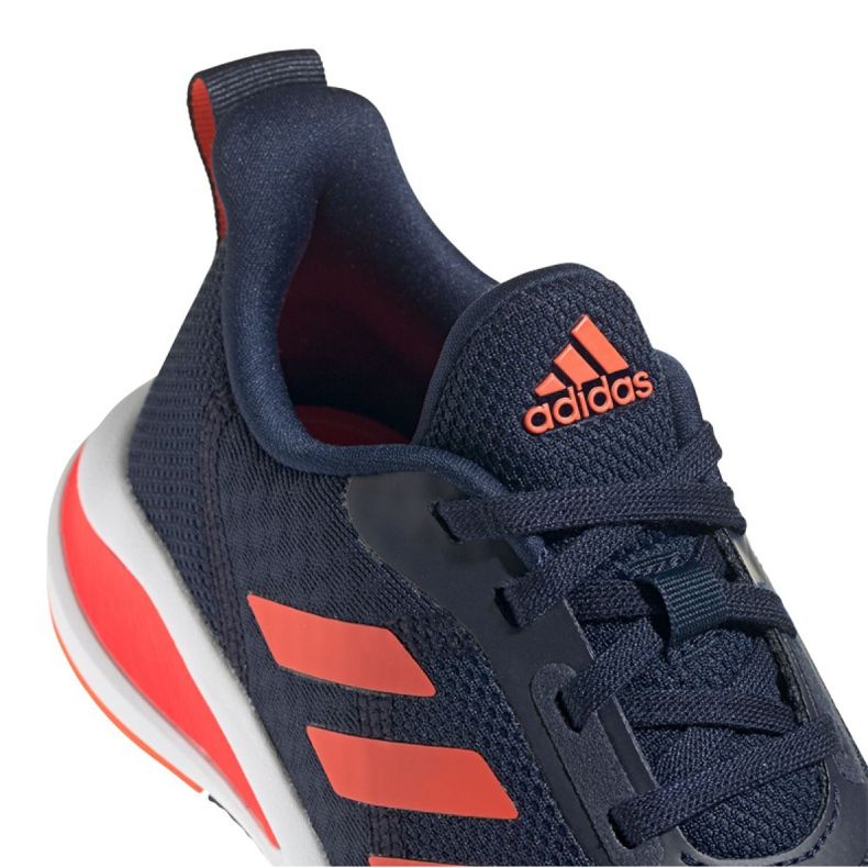 Scarpe da corsa adidas FortaRun Jr FV2601 bianco blu navy arancia 2