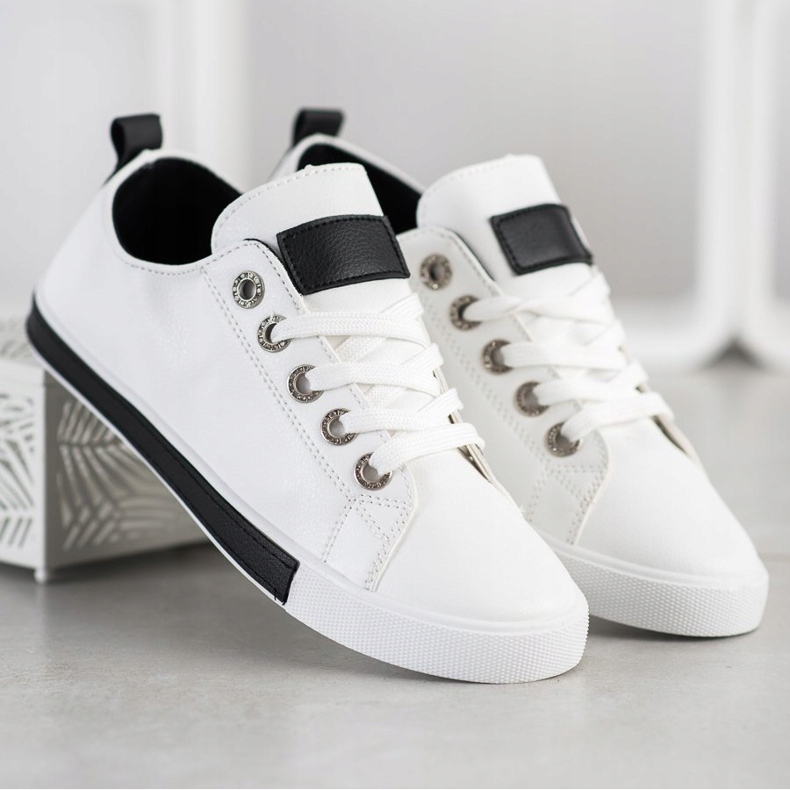 SHELOVET Sneakers Con Inserti Neri bianca nero 2