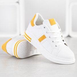 Sweet Shoes Scarpe da ginnastica bianche bianca giallo 2