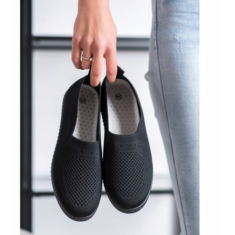 Via Giulia  Sneakers Slip On traforate nero 2