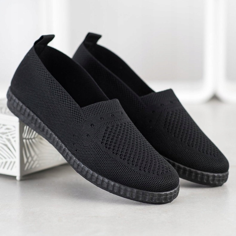 Via Giulia  Sneakers Slip On traforate nero 1
