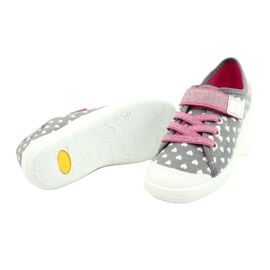 Scarpe per bambini Befado 251X159 bianca rosa d'argento grigio 4