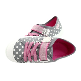 Scarpe per bambini Befado 251X159 bianca rosa d'argento grigio 6