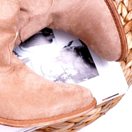 MSMG Stivaletti Donna Beige Ellen 3