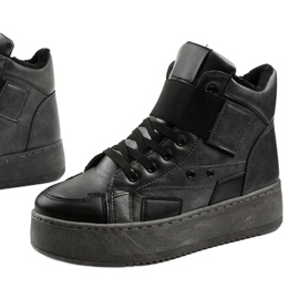 Stivaletti isolati su Riverview nero grigio 1