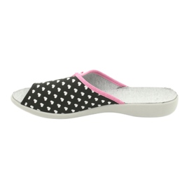 Scarpe da donna Befado pu 254D108 bianco nero rosa 2
